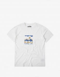 KAVU Sticker Square T Shirt - Natural
