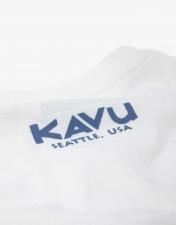 KAVU Sticker Square T Shirt - Natural