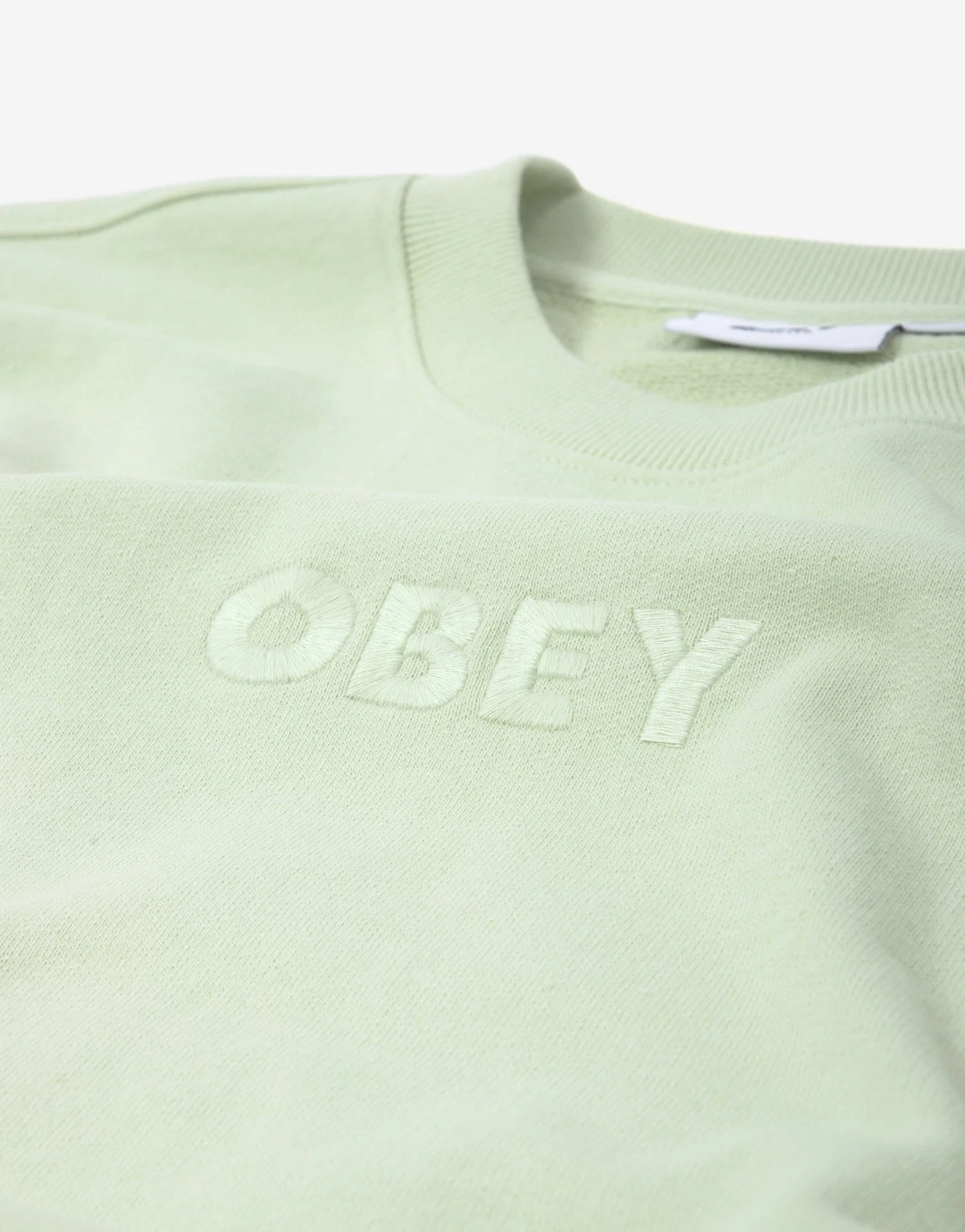 Obey Bold Recycled Sweatshirt - Pigment Cucumber New Arrivals 2 Obey Bold Recycled Sweatshirt - Pigment Cucumber New Arrivals