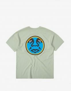Obey Circle Icon T Shirt - Cucumber