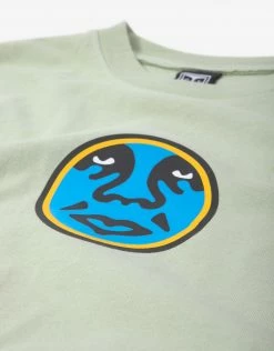 Obey Circle Icon T Shirt - Cucumber