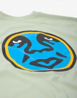 Obey Circle Icon T Shirt - Cucumber