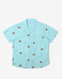 Obey Frenz Woven Shirt - Sea Foam Multi