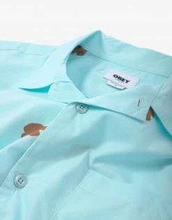 Obey Frenz Woven Shirt - Sea Foam Multi