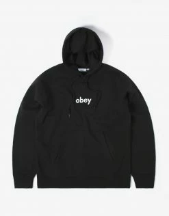 Obey Lowercase Hoody - Black