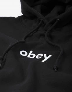 Obey Lowercase Hoody - Black