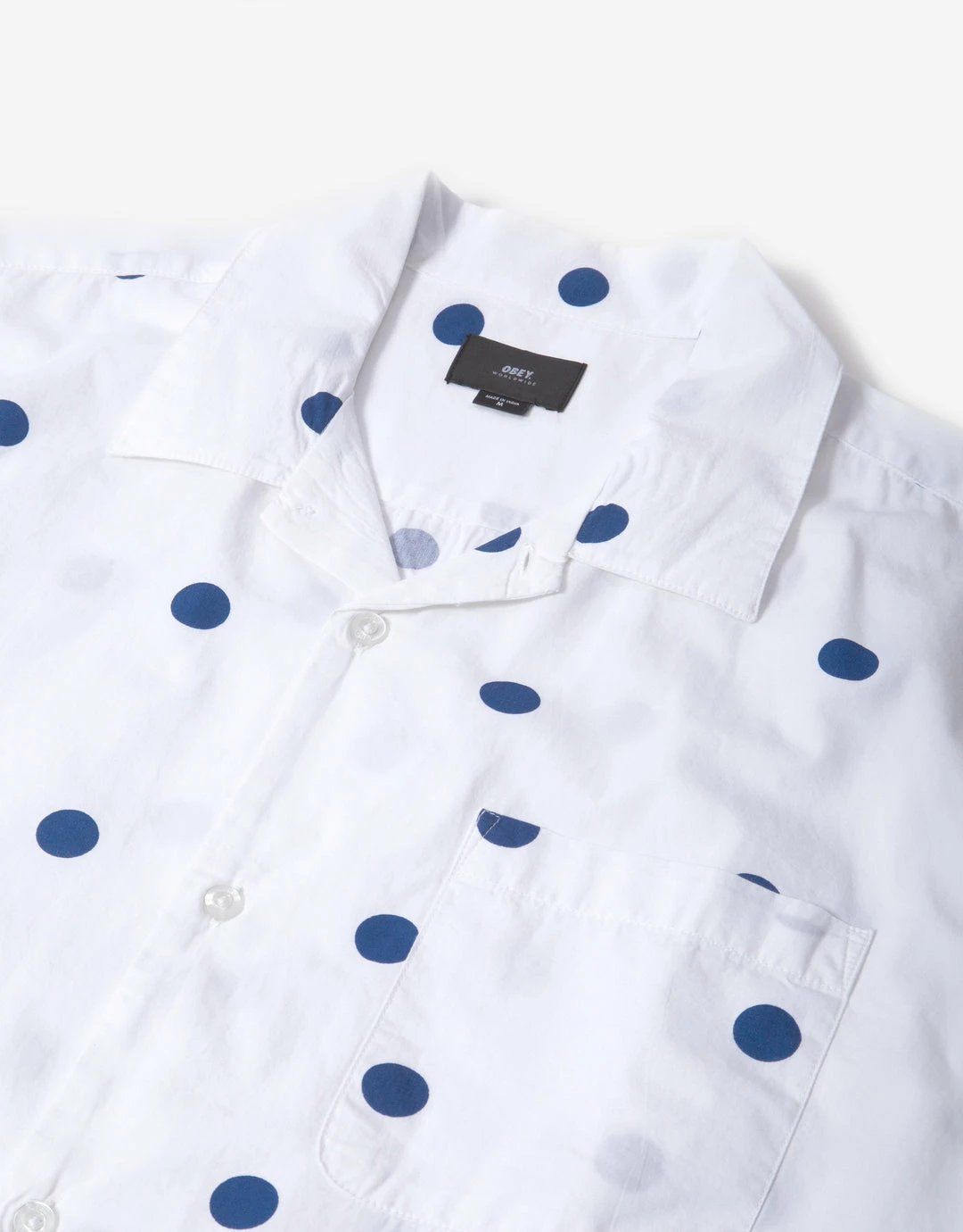 Obey Nick Woven Short Sleeve Shirt - White/Multi 3 Obey Nick Woven Short Sleeve Shirt - White/Multi