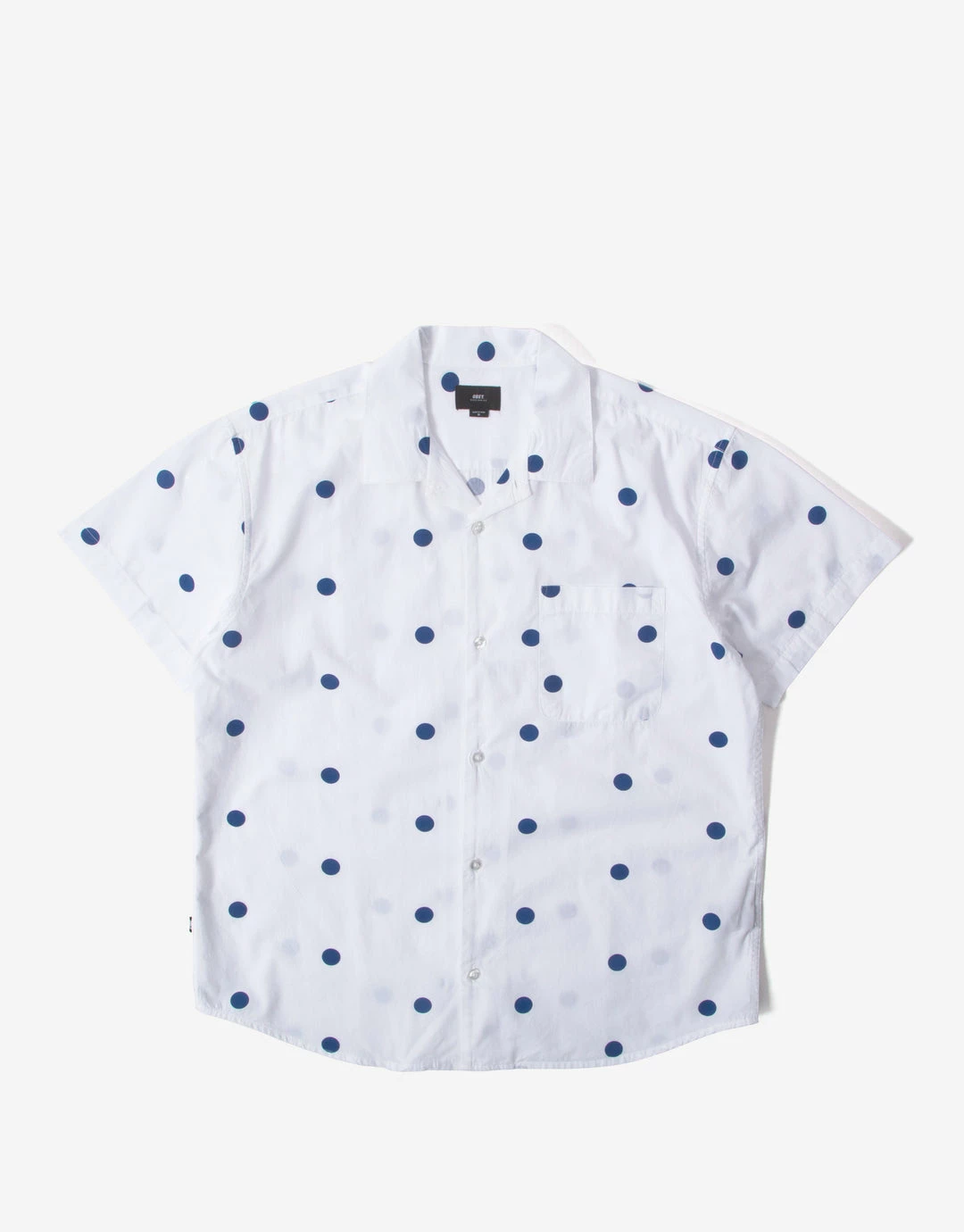 Obey Nick Woven Short Sleeve Shirt - White/Multi 1 Obey Nick Woven Short Sleeve Shirt - White/Multi