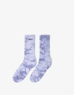 Obey Tie Dye Socks - Lavender Silk/Multi