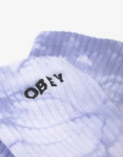 Obey Tie Dye Socks - Lavender Silk/Multi