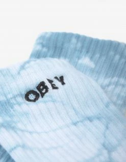 Obey Tie Dye Socks - Turquoise/Multi