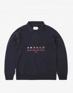 New Arrivals Parlez Jennings Quarter Zip - Navy