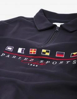 New Arrivals Parlez Jennings Quarter Zip - Navy