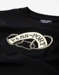 New Arrivals Pass Port Communal Rings T Shirt - Black