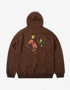 New Arrivals Pass Port Horsey Hoody - Dark Chocolate