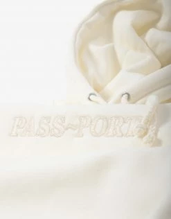 Pass Port Official Embroidery Hoody - Bone