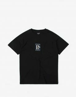 Pass Port PP Embroidery T Shirt - Black New Arrivals