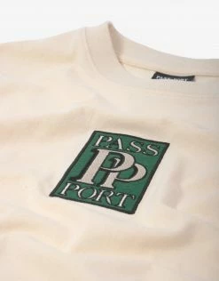 Pass Port PP Embroidery T Shirt - Natural New Arrivals