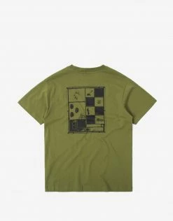 Pass Port Tile T Shirt - Olive New Arrivals