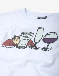 New Arrivals Pass Port Try Hard T Shirt - White