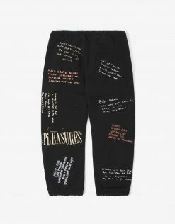 Pleasures Remote Sweatpants - Black