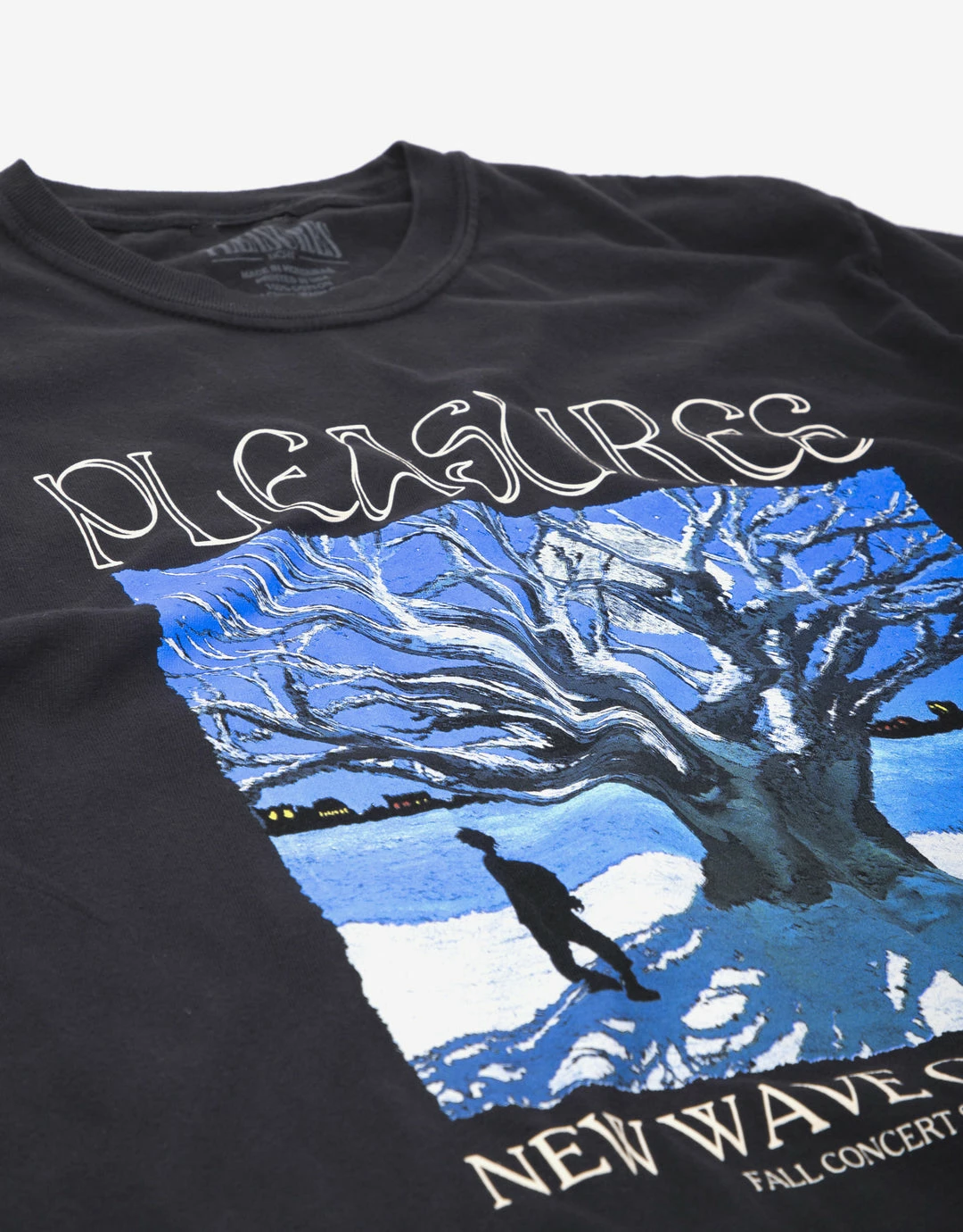 New Arrivals Pleasures River Pigment Dye T Shirt - Black 2 New Arrivals Pleasures River Pigment Dye T Shirt - Black