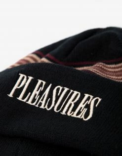 Pleasures Wander Striped Beanie - Black