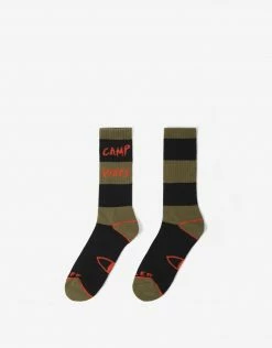 Poler Camp Vibes Socks - Olive