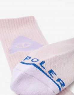 Poler Cyclops Icon Sock - Soft Pink