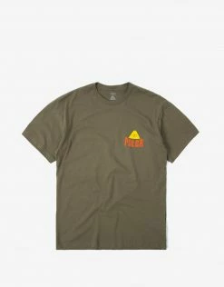 Poler Fruit Sticker T Shirt - Military Green