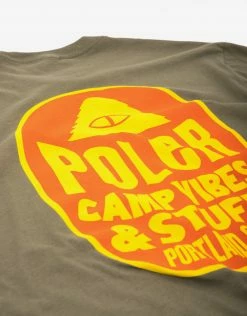 Poler Fruit Sticker T Shirt - Military Green