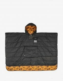 Poler Reversible Camp Poncho - Black Ginger Critter
