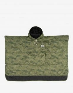 Poler Reversible Camp Poncho - Furry Camo