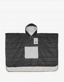 Poler Reversible Camp Poncho - Sand/Off Black