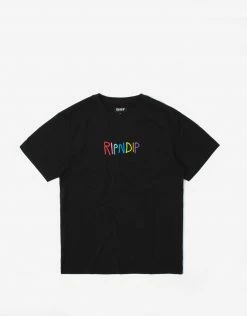 Clothing Rip N Dip Embroidered Logo T Shirt - Black