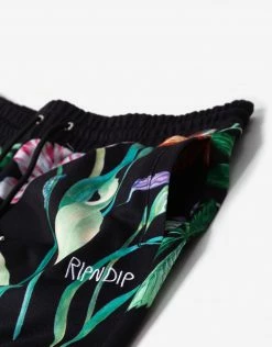 Rip N Dip Green House Sweat Shorts - Black Clothing