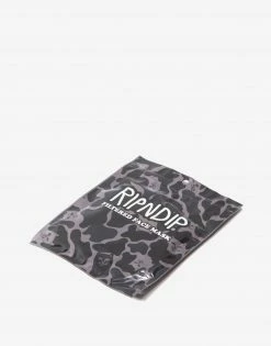 Rip N Dip Lord Nermal Ventilated Face Mask - Black Camo Clothing