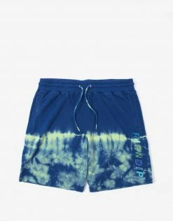 Rip N Dip Prisma Sweat Shorts - Navy/Green Clothing