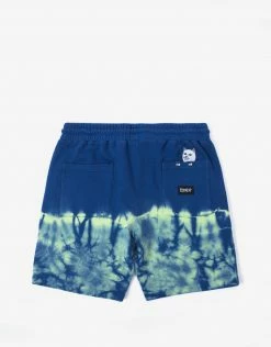 Rip N Dip Prisma Sweat Shorts - Navy/Green Clothing