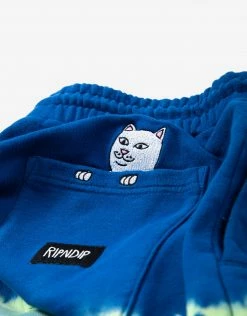 Rip N Dip Prisma Sweat Shorts - Navy/Green Clothing