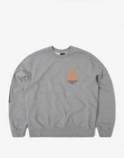 New Arrivals Stan Ray Sound Waves Sweatshirt - Grey Heather