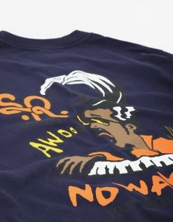 Stan Ray Sound Waves T Shirt - Navy