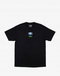 Pleasures X Manson TV T Shirt - Black