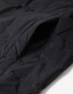 Clothing Taion Crew Neck W-Zip Down Jacket - Black