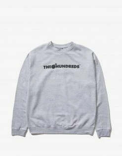 The Hundreds Forever Bar Logo Crewneck - Athletic Heather