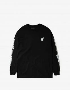 The Hundreds Forever Solid Bomb Crest Long Sleeve T Shirt - Black