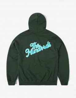 The Hundreds Stimulant Slant Hoody - Dark Green