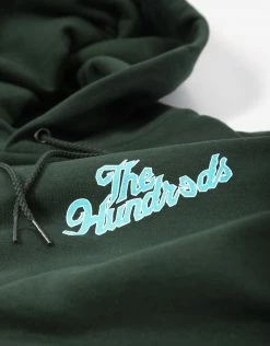 The Hundreds Stimulant Slant Hoody - Dark Green