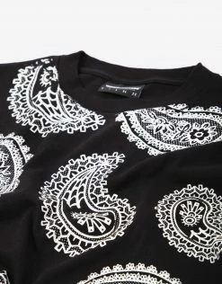 The Hundreds X Joshua Vides Vides Paisley T Shirt - Black