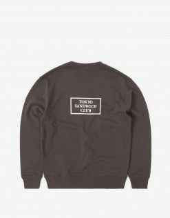 Tokyo Sandwich Club Logo C.W.S Crewneck Sweatshirt - Charcoal